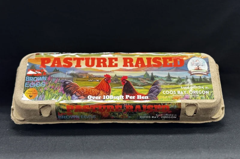 Coos Bay Oregon Pasture Raised Eggs - 1 Dozen